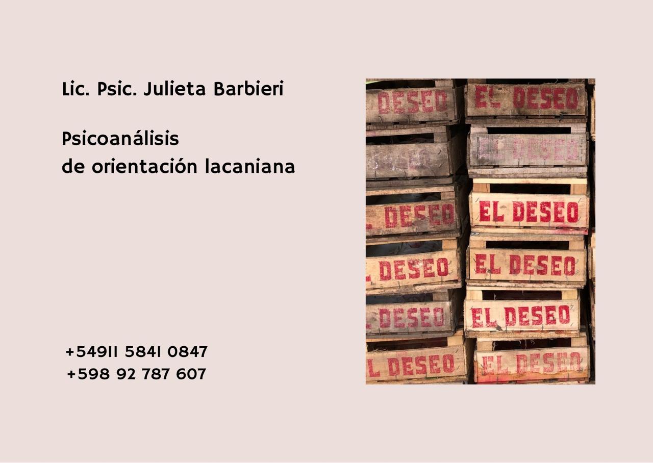 Imagen de Lic. Psic. Julieta Barbieri